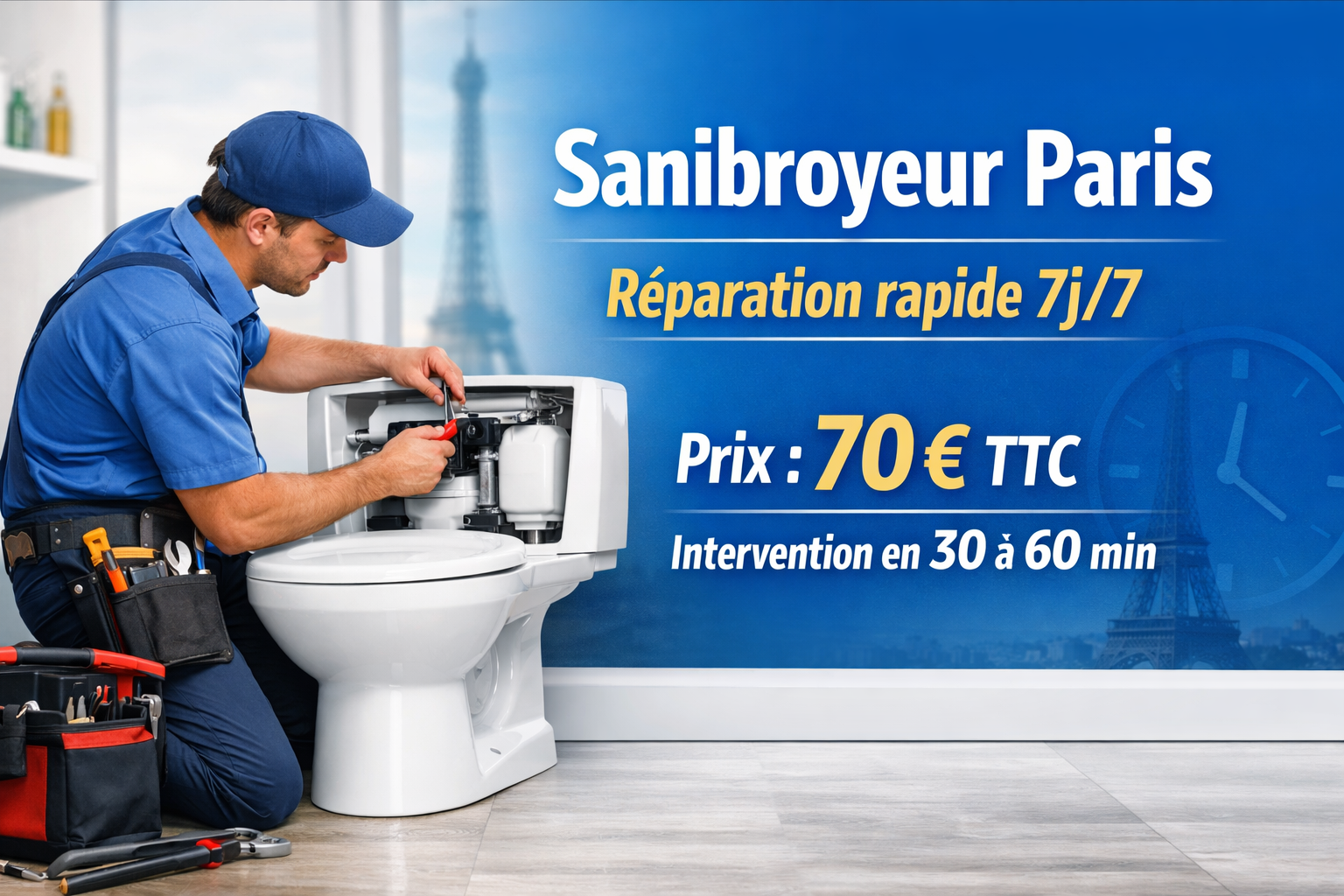 Sanibroyeur Paris – Dépannage, Réparation et Installation Rapide
